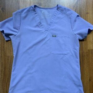 Figs Lavender Dew Scrub Top